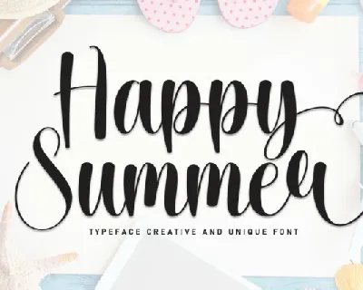 Happy Summer Script font