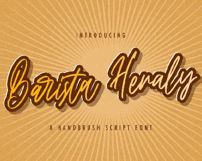 Barista Heraly font