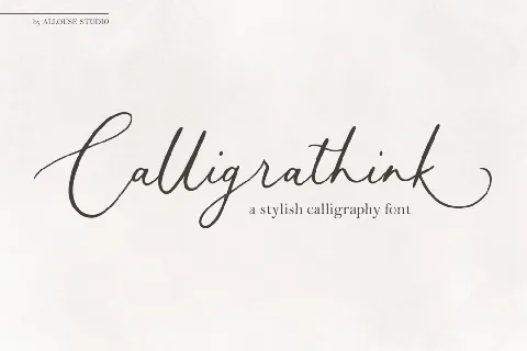 Calligrathink font