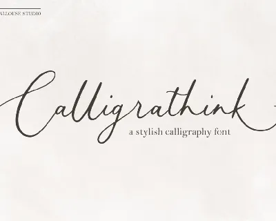 Calligrathink font