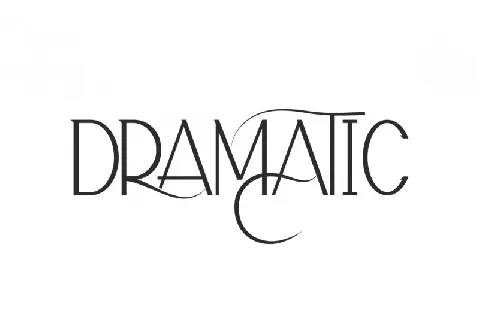 Dramatic font