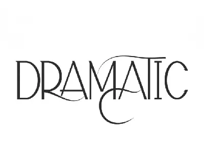 Dramatic font