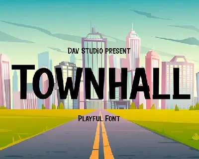 Townhall Display font