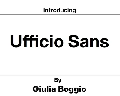 Ufficio Sans Family font