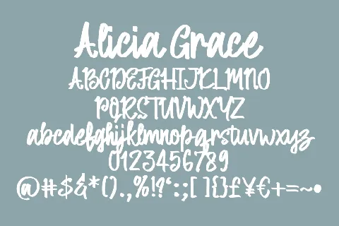 Alicia Grace font