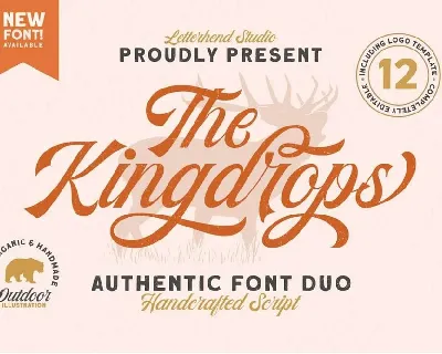 The Kingdrops font