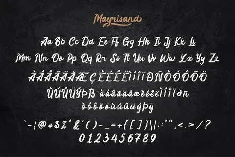 Mayrisand Demo Version font