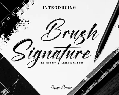 Brush Signature font
