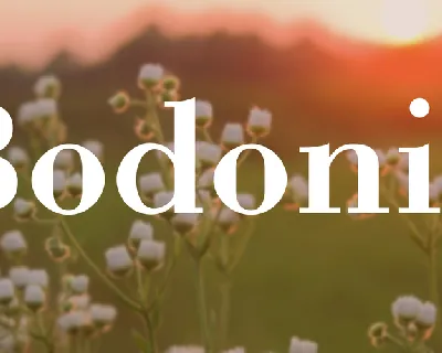 Bodonio font