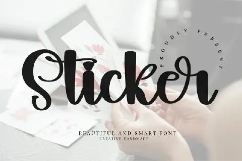 Sticker font