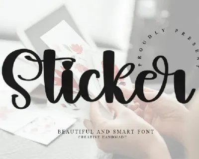 Sticker font