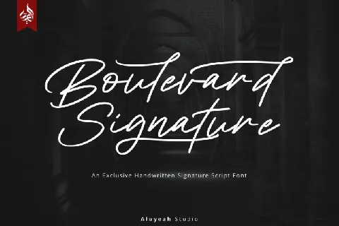 Boulevard Signature font