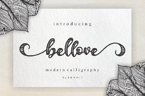 Bellove Modern Calligraphy font