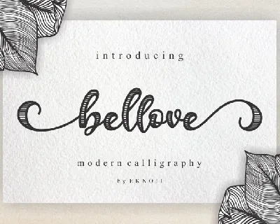 Bellove Modern Calligraphy font