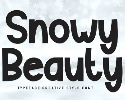 Snowy Beauty Display font
