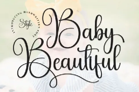 Baby Beautiful Calligraphy font