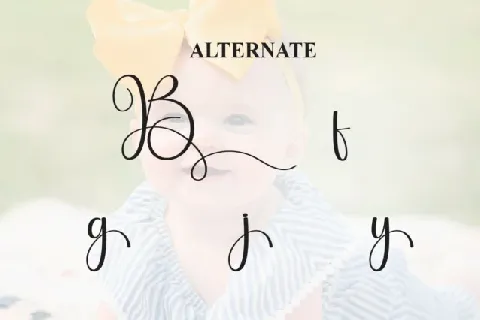 Baby Beautiful Calligraphy font