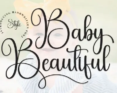 Baby Beautiful Calligraphy font