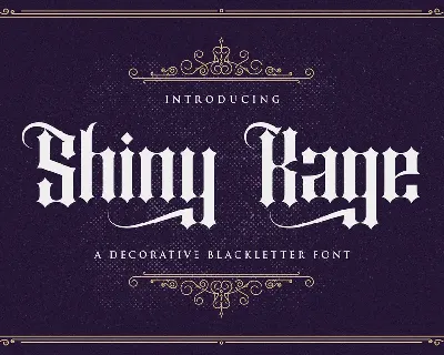 Shiny kage font