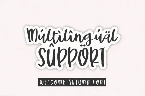 Welcome Autumn font