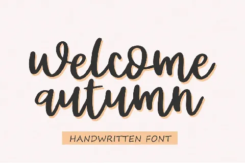 Welcome Autumn font