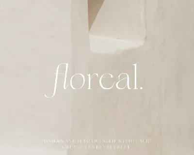 Floreal font
