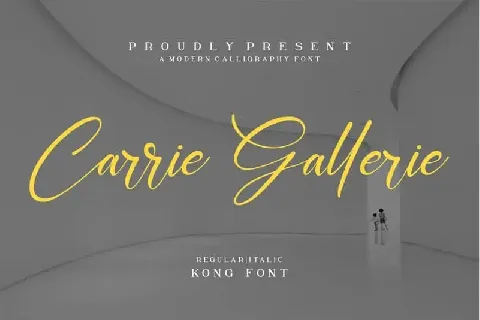 Carrie Gallerie Calligraphy font