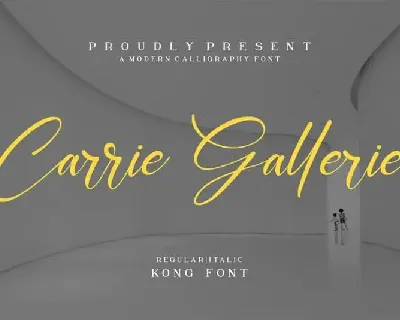 Carrie Gallerie Calligraphy font