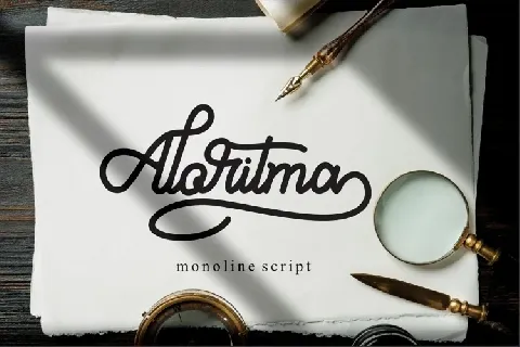 Aloritma Monoline Script font