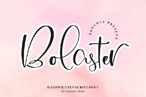 Bolaster font