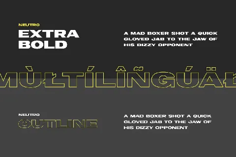 Neutro Display font