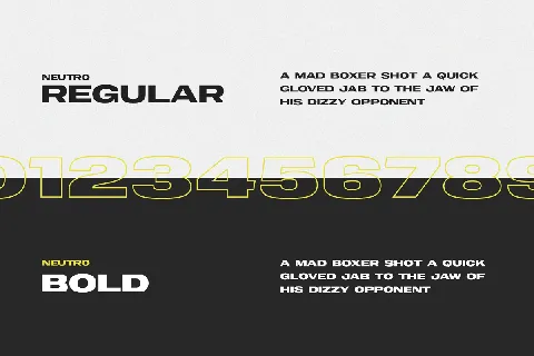 Neutro Display font