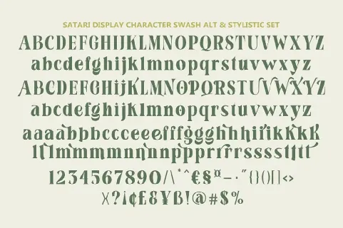 Satari Display font