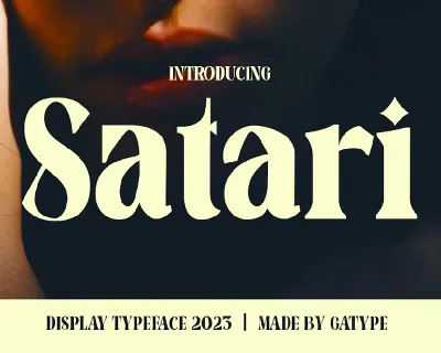 Satari Display font