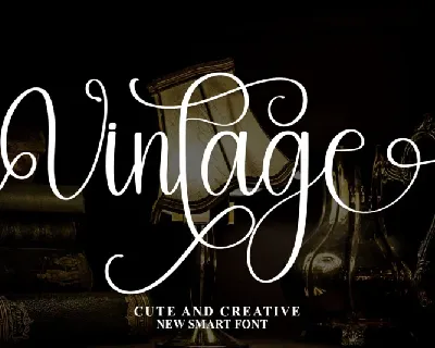 Vintage Calligraphy Typeface font