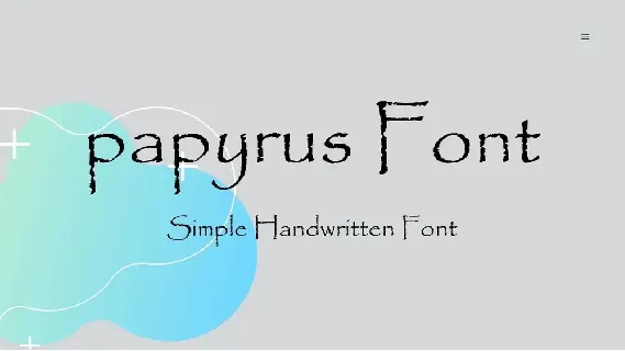 Papyrus font