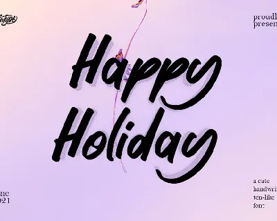 Happy Holiday font