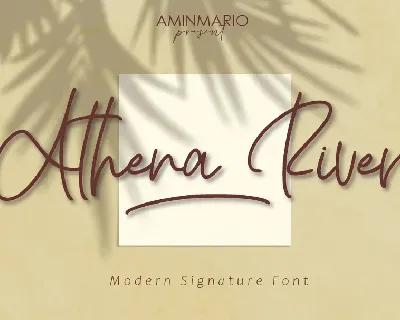 Athena River font