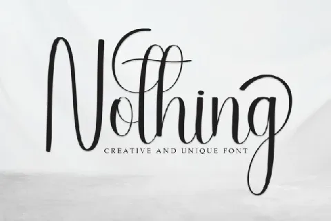 Nothing Script font