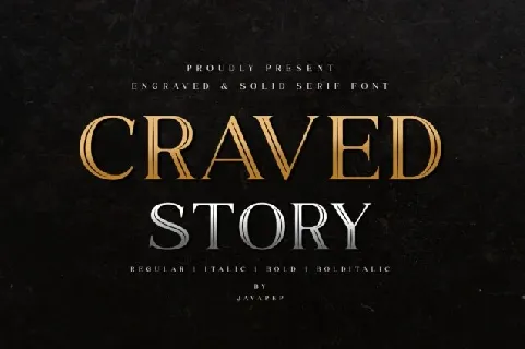 Craved Story font