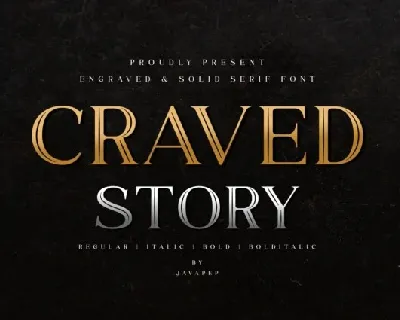 Craved Story font