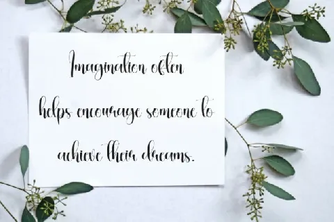 Greating Calligraphy font