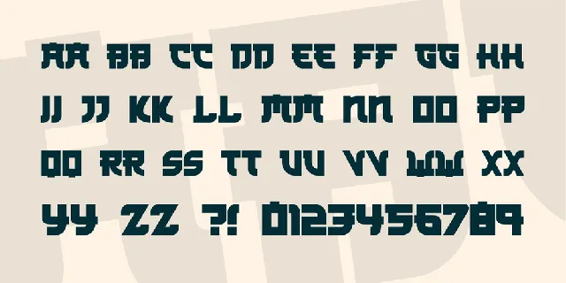 Kamikaze font