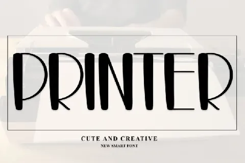 Printer font