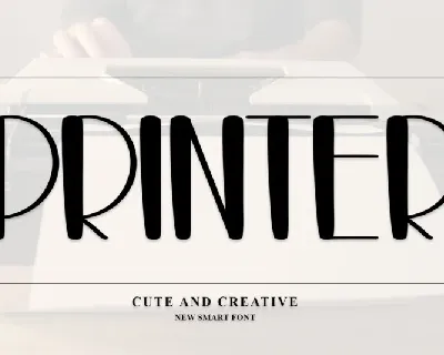 Printer font