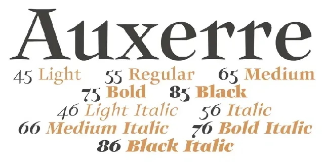 Auxerre Family font