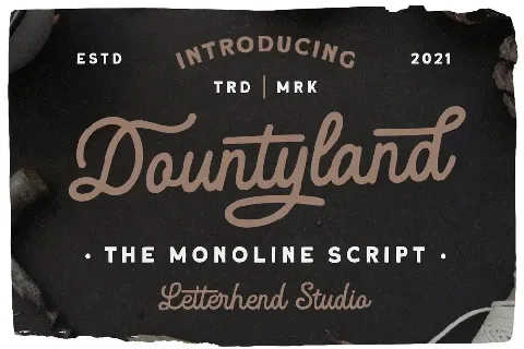 Dountyland font