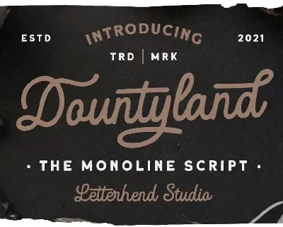 Dountyland font