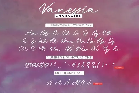 Vanessia Script font