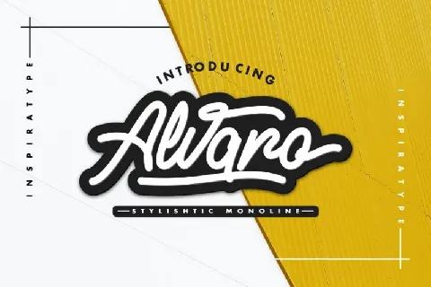 Alvaro Stylistic Monoline font